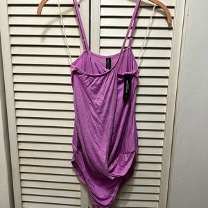 NWT Ambrielle  open front bodysuit sleepwear